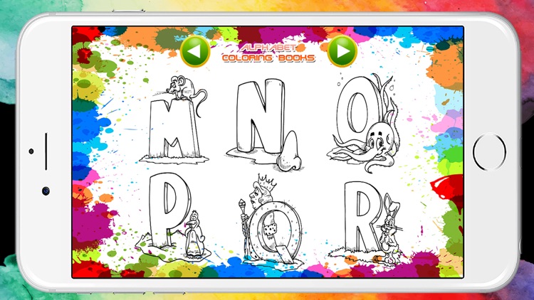 ABC Alphabet Coloring Book Pages Game for Preschool