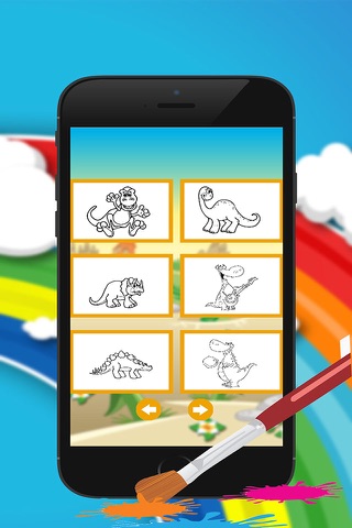 Dinosaur Coloring Pages for Good Kid Games - Free screenshot 2