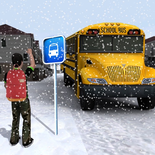 Off Road School Bus Simulator – Snow City Road Trip Driving Warrior Icon