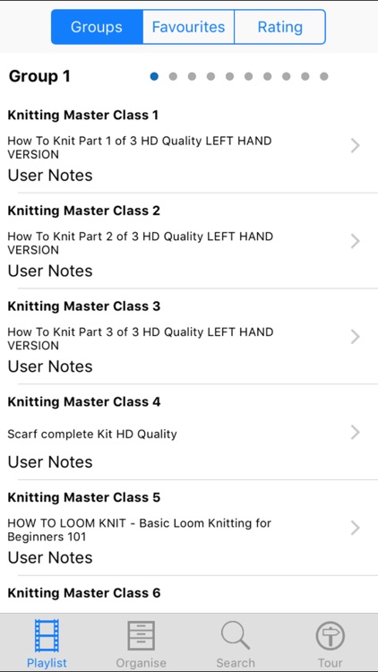 Knitting Master Class