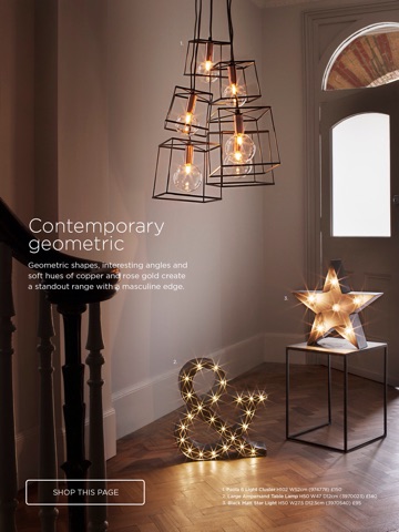BHS Home AW15 Lighting Brochure - Get the latest lighting deals and design ideas on your iPad screenshot 2
