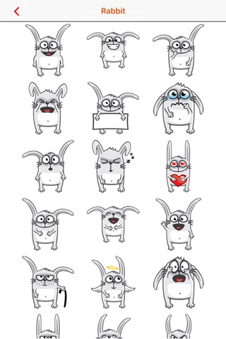 Rabbit Emojis screenshot 3