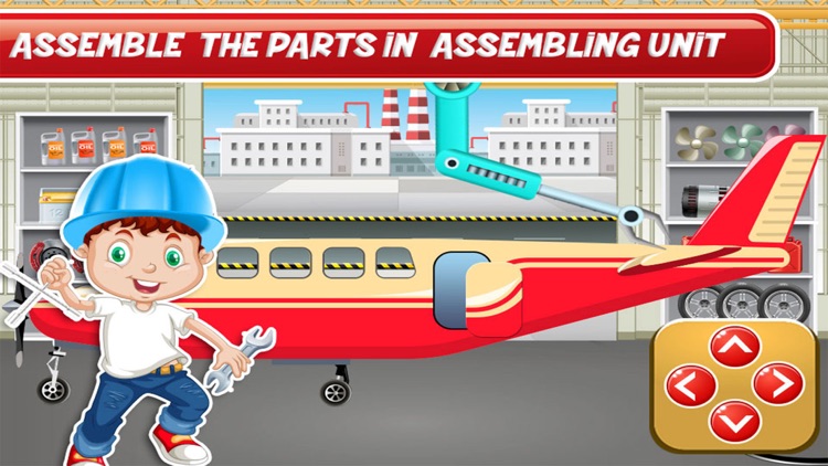 Airplane Factory & Mechanic Simulator kids games