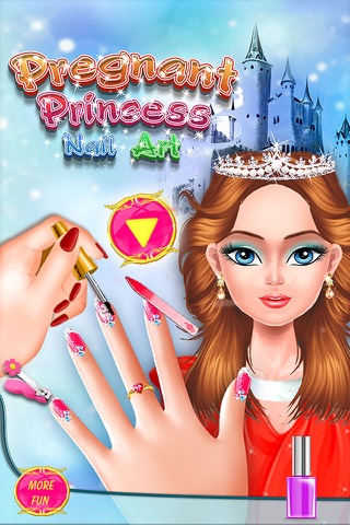 Pregnant Princess Nail Art salon games screenshot 2