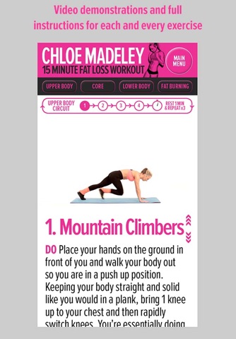 Chloe Madeley 15 Minute Fat Loss Workout screenshot 3