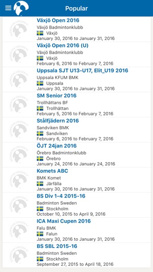 Badminton Sweden(圖2)-速報App