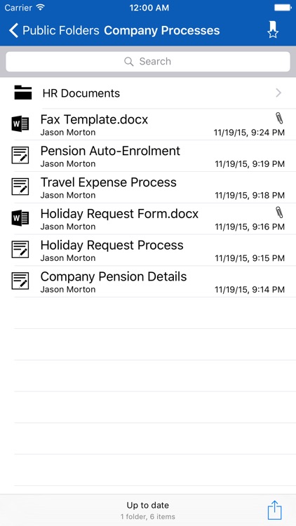 Public Folders App