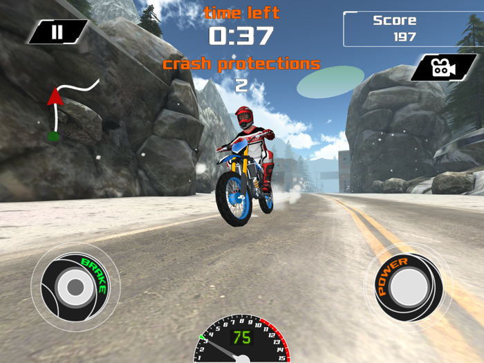 3D Motocross Snow Racing X - eXtreme Off-road Winter Bike Trials Racing Game FREE