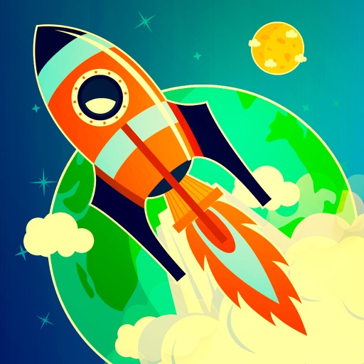Outer Space Rocket - Astronaut cosmic spacecraft flight through the universe iOS App