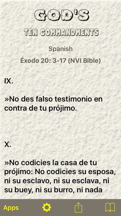 God's Ten Commandments