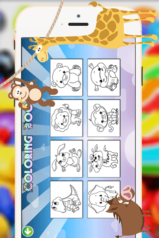Baby Animals Coloring Book -  All In 1 Cute Animal Draw, Paint And Color Pages Games For Kids screenshot 3