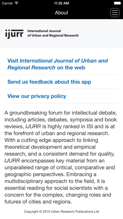 International Journal of Urban and Regional Research screenshot-3