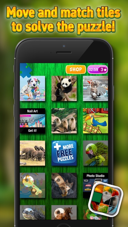 Animals Sliding Puzzle Game – Move and Match Pieces to Put Together Cute Pets Photos screenshot-4