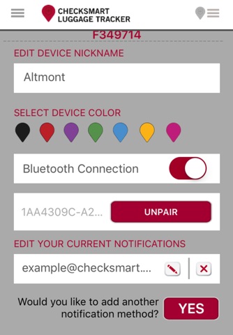 CheckSmart Luggage Tracker screenshot 4