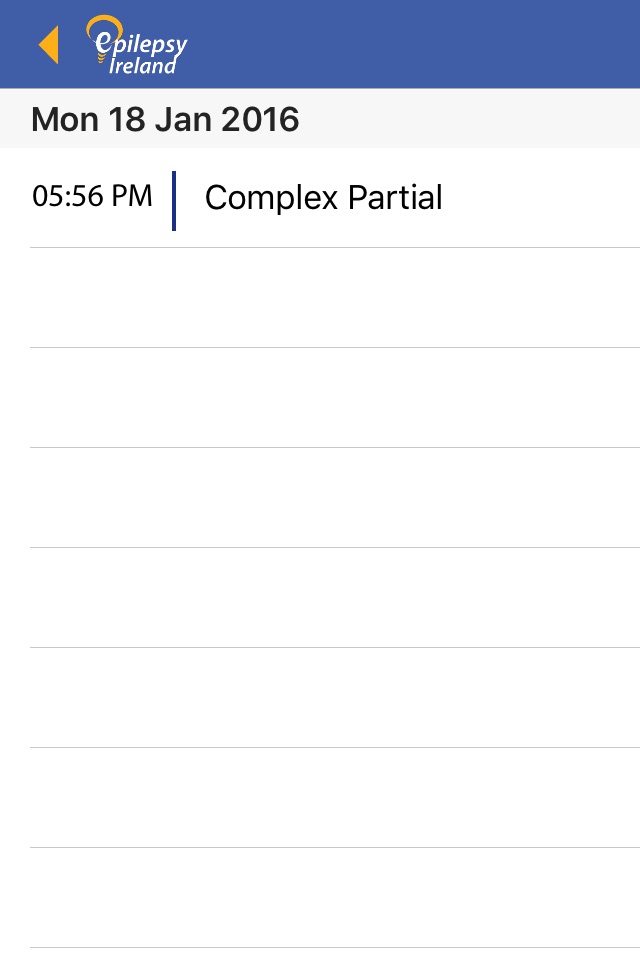 Epilepsy Ireland Diary App screenshot 4