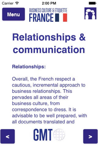 Business culture & etiquette France screenshot 3
