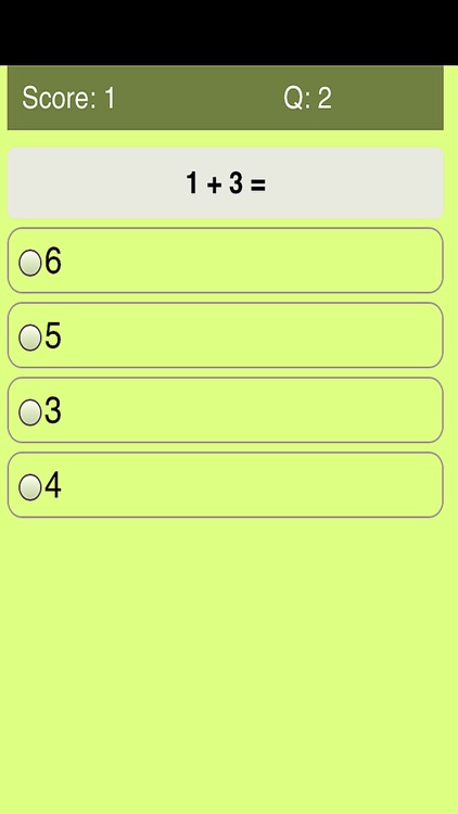 Basic Addition Practice Quiz