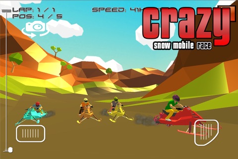Crazy Snow Mobile Race screenshot 2