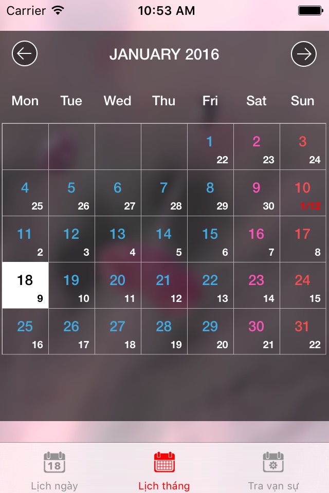 Lịch vạn sự 2016 screenshot 2