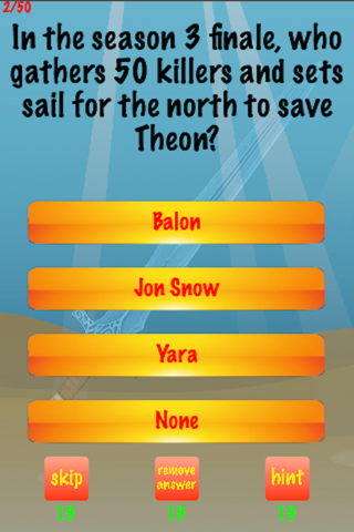 You Think You Know Us?  Game of Thrones Edition Trivia Quiz screenshot 2