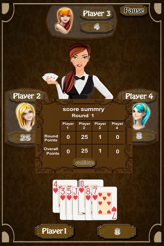 Hearts of Vegas Casino - Hearts Card Game Multiplayer (four players) screenshot 2