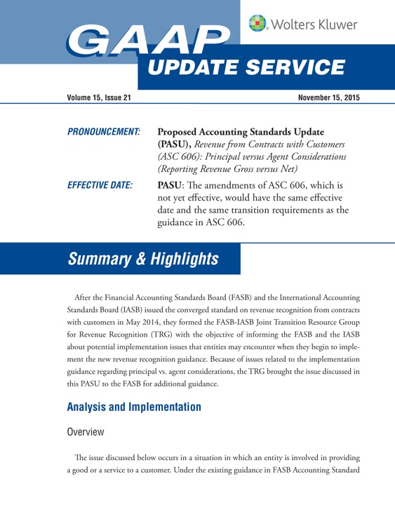 GAAP Update Service