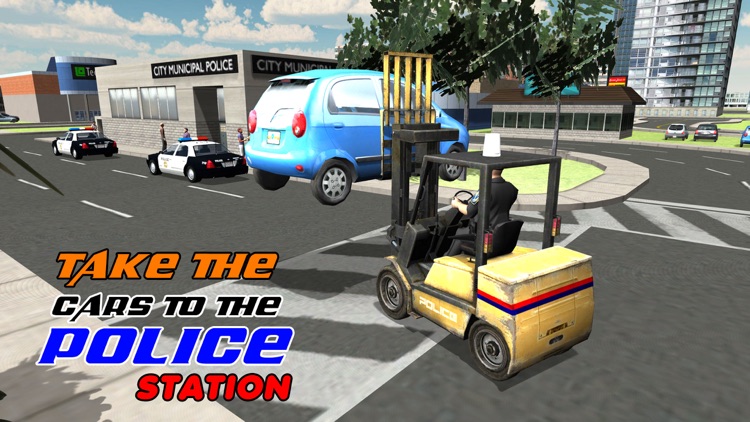 Police Car Lifter Simulator 3D – Drive cops vehicle to lift wrongly parked cars