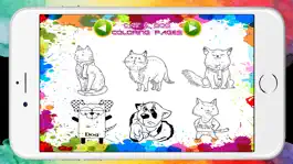 Game screenshot Game Dog and Cat Coloring Book for Preschool apk