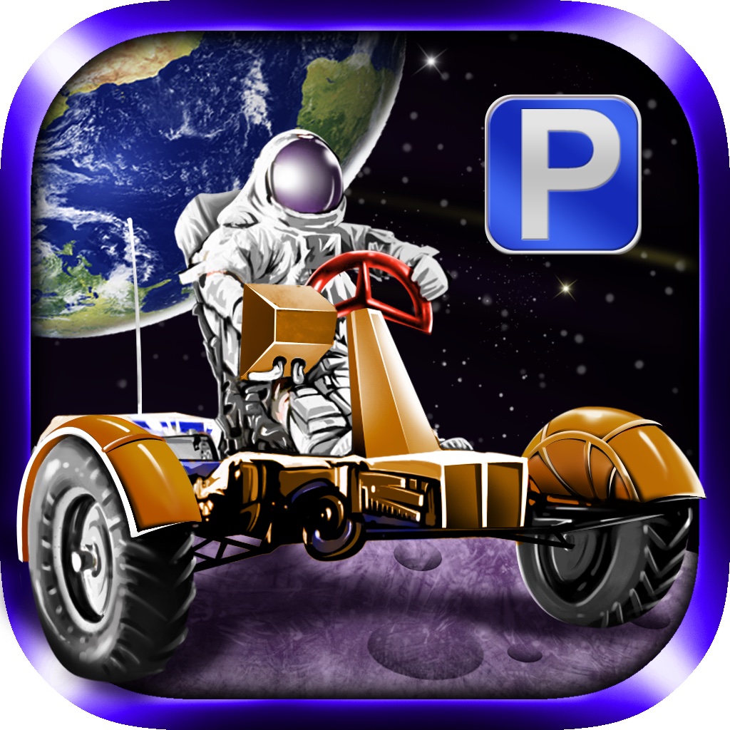 3D Moon Parking - Real Lunar Space Simulation Truck Driving Games