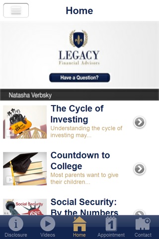 Legacy Financial Advisors - Natasha Verbsky screenshot 2