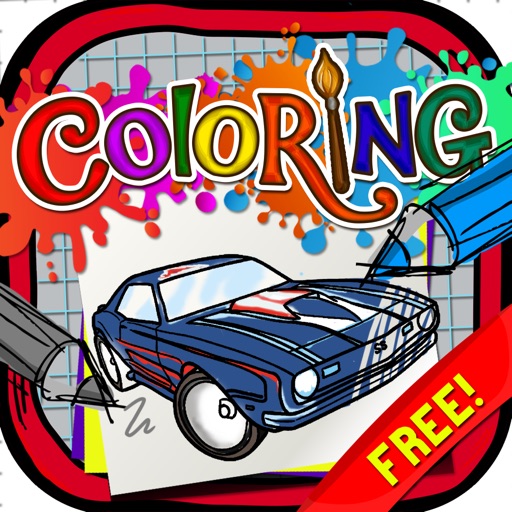 Coloring Book : Painting Picture Hot Wheels Cartoon  Free Edition icon