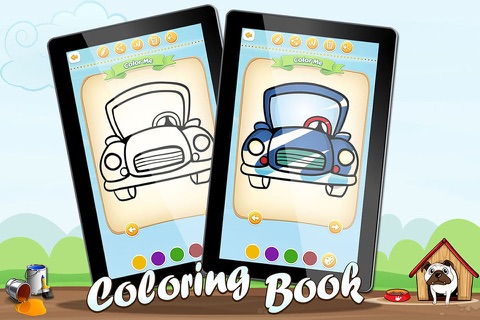 Coloring Sheets Cartoon Cars Full screenshot 4