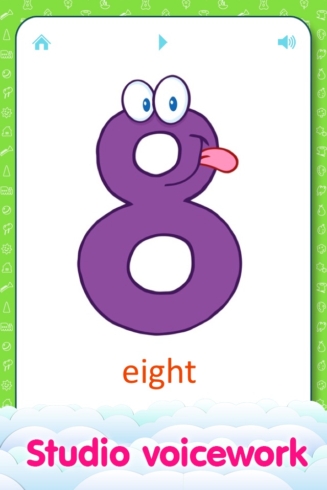English Alphabet and Numbers for Kids - Learn My First Words with Child Development Flashcards screenshot 3