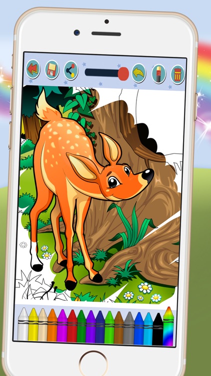 Paint animal coloring book for kids - Premium