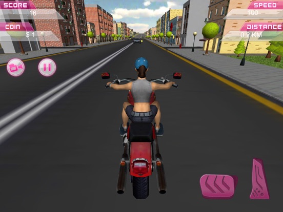 Girl Friend need for Bike Racingのおすすめ画像3