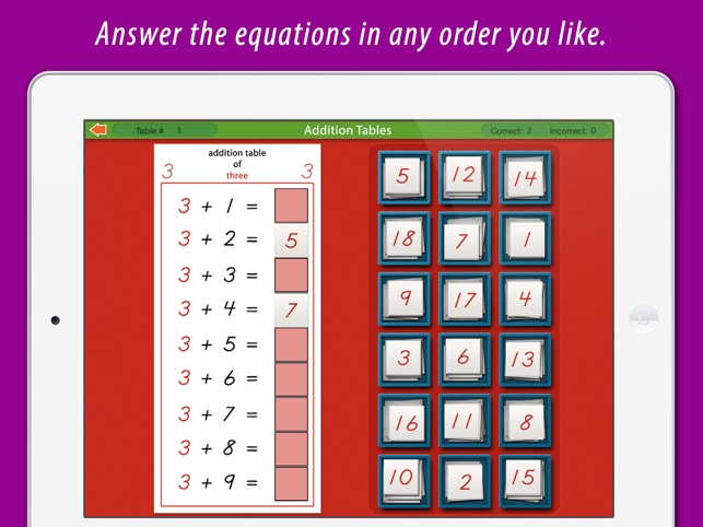 Addition Tables LITE - A Montessori Approach to Math(圖2)-速報App