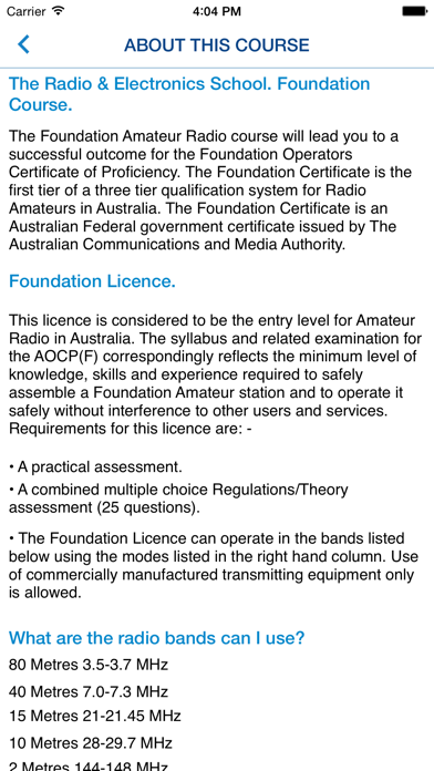 How to cancel & delete Amateur Radio (Foundation) Course from iphone & ipad 3