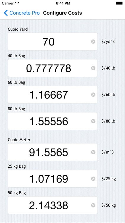Concrete Pro - Cost Calculations for Slab, Column, and Footing Pours screenshot-3