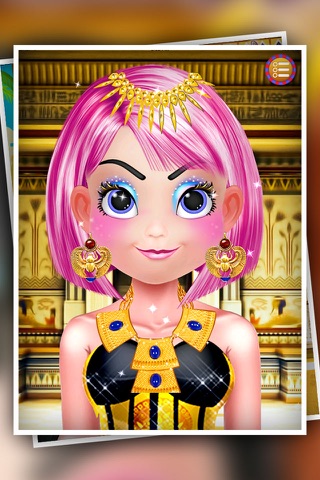 egypt girl makeover and dress up - Egypt Princess Romaa Makeup Makeover & Dress up Salon girls games screenshot 4