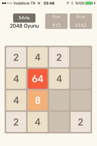 2048 Oyunu screenshot 3