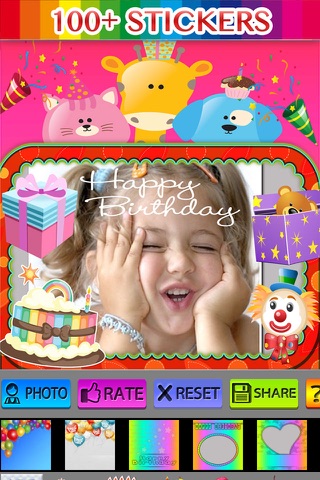 Birthday Photo Frames and Stickers screenshot 3