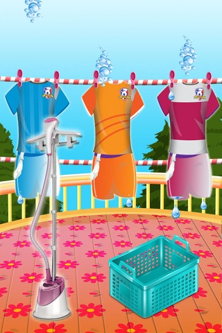 Ironing Kids Clothes baby sport games screenshot 3