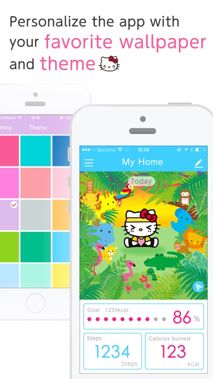 Simple diet! Walking Hello Kitty! screenshot-3