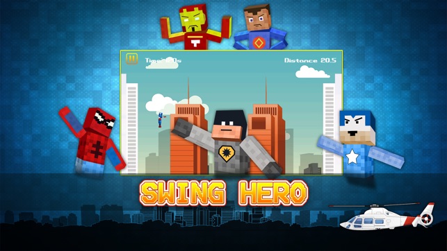 Swing Hero - Superhero Rope n Fly Adventure Game(圖1)-速報App