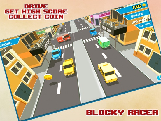 Blocky Racer: Traffic Rush 2015のおすすめ画像1