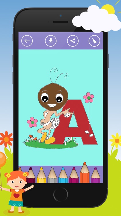 ABC Coloring Book for Kids ! Learn English Letters, Alphabet