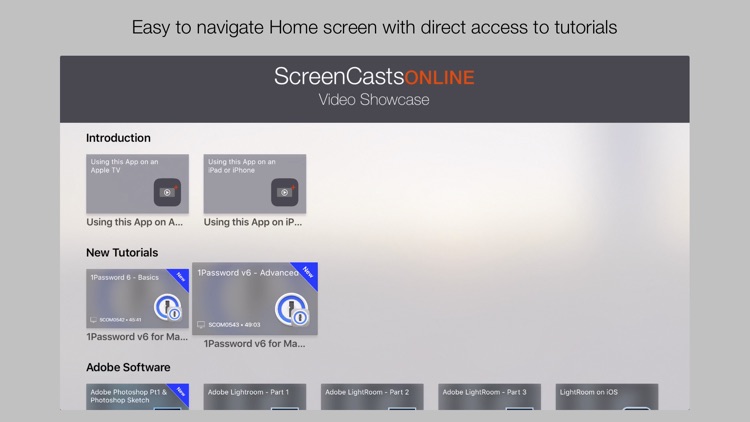 SCO Showcase: Tutorials for iPhone, iPad & Mac
