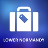 Lower Normandy, France Detailed Offline Map