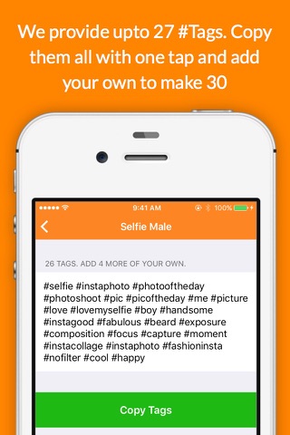 Tagsagram - Copy hashtags for Instagram - copy and paste from best variety of updated tags screenshot 4