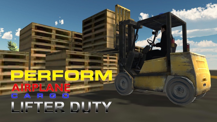Airport Fork Lifter Simulator – Drive car lifter to move cargo in the airplane